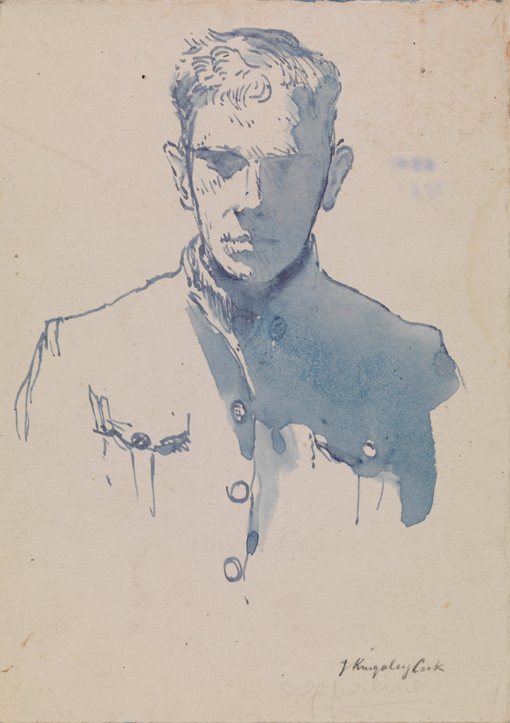 Detail of John Kingsley Cook self portrait in Halifax by John Kingsley Cook