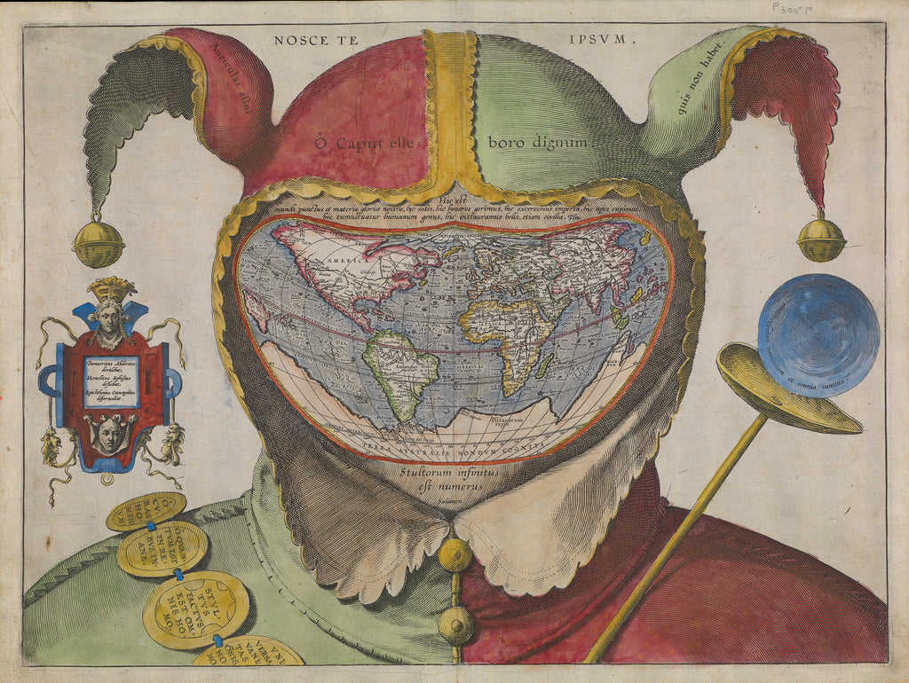 Detail of Fool's map of the world by unknown
