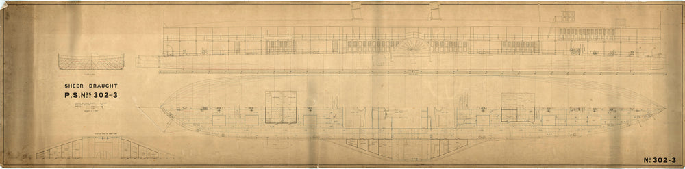 Lines & General Arrangement plan of ‘Yomah’ (1885)