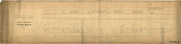 Lines & General Arrangement plan of ‘Yomah’ (1885)