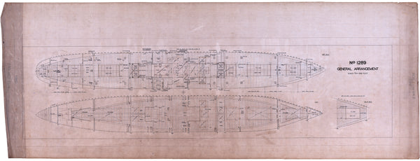 Lower deck and hold plan for SS 'City of Agra' (1936)