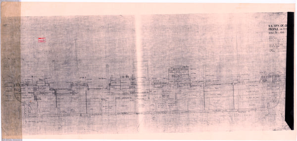 Profile as fitted for SS 'City of Oxford' (1949)