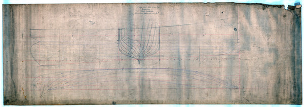 Lines and body plan for 'Java' (1905)