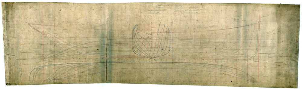 Lines and body plan for 'Java' (1905)