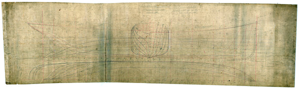 Lines and body plan for 'Java' (1905)