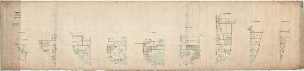 Sections plan for HMS ‘Kent’ (1901)