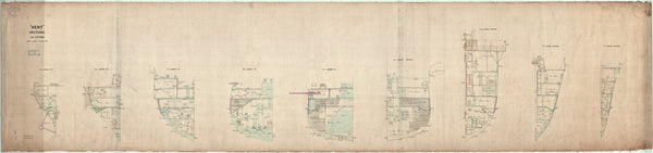 Sections plan for HMS ‘Kent’ (1901)