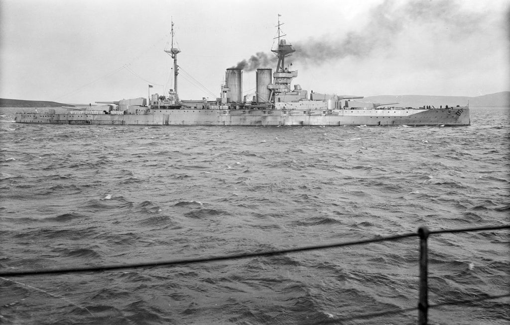 Detail of HMS 'Barham' (1914) Super Dreadnought Battleship by unknown