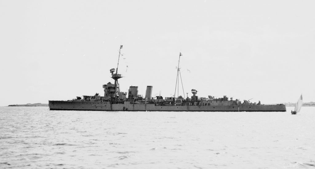 Detail of HMS 'Curacoa' (1917) by unknown