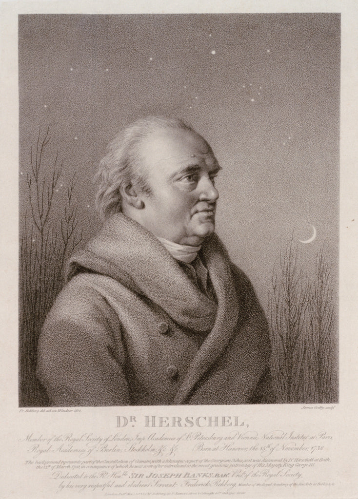 Detail of Dr Herschel, Member of the Royal Society of London by Frederick Rehburg