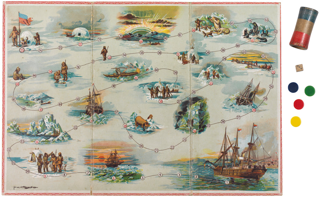 Detail of North Pole board game by Unknown