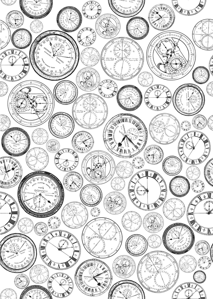 Clocks and Chronometers Repeated Pattern posters & prints by National ...