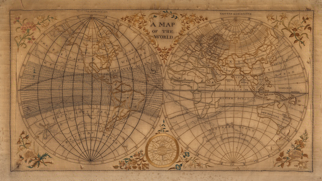 Detail of A Map of the World by Unknown