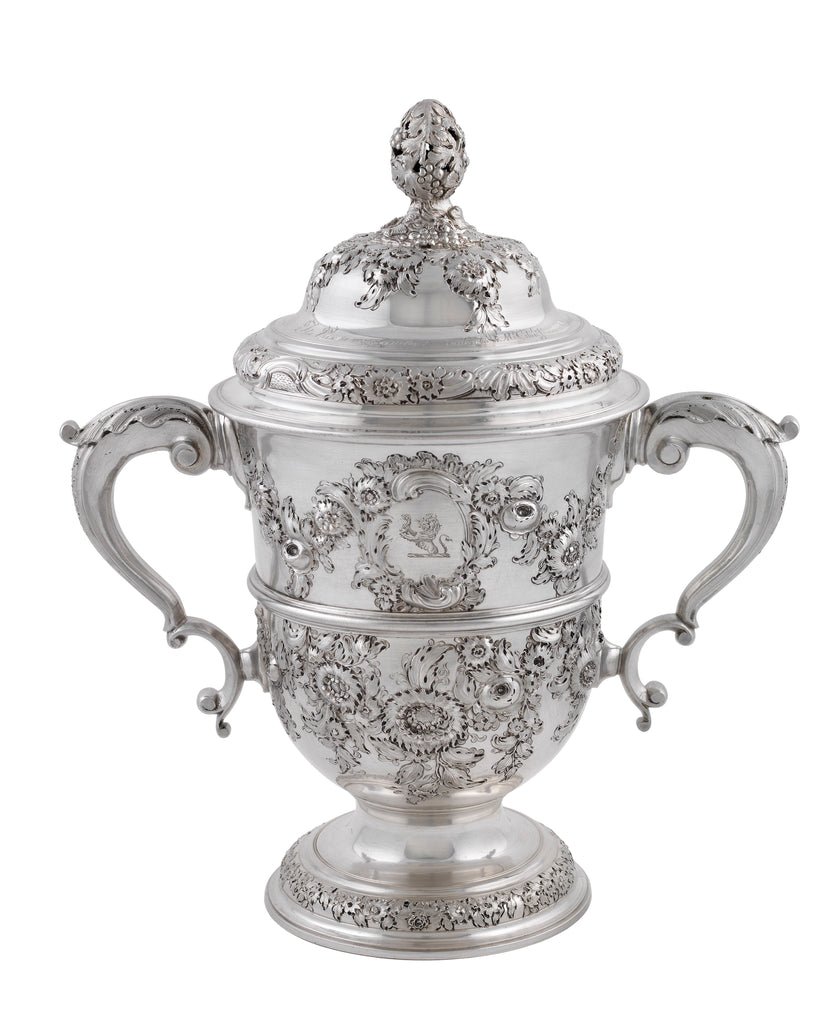 Detail of Two handled cup with cover by Unknown