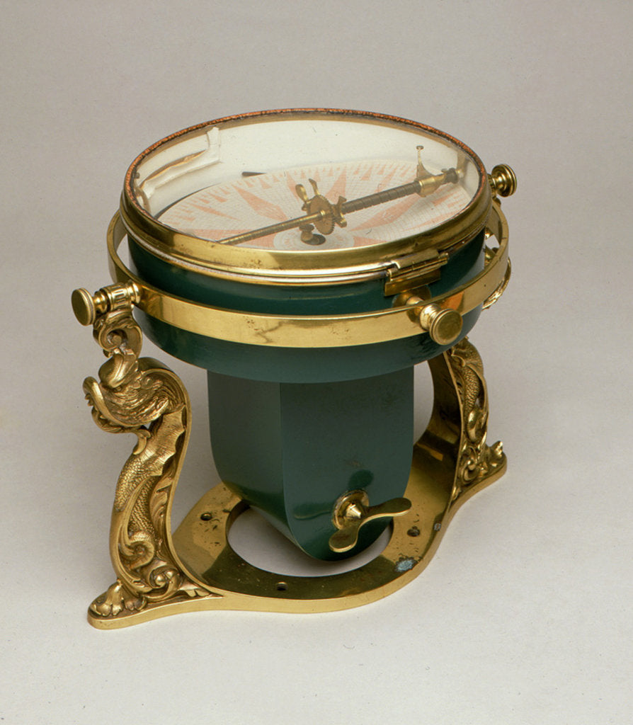 Detail of Recording compass by D. Napier & Son