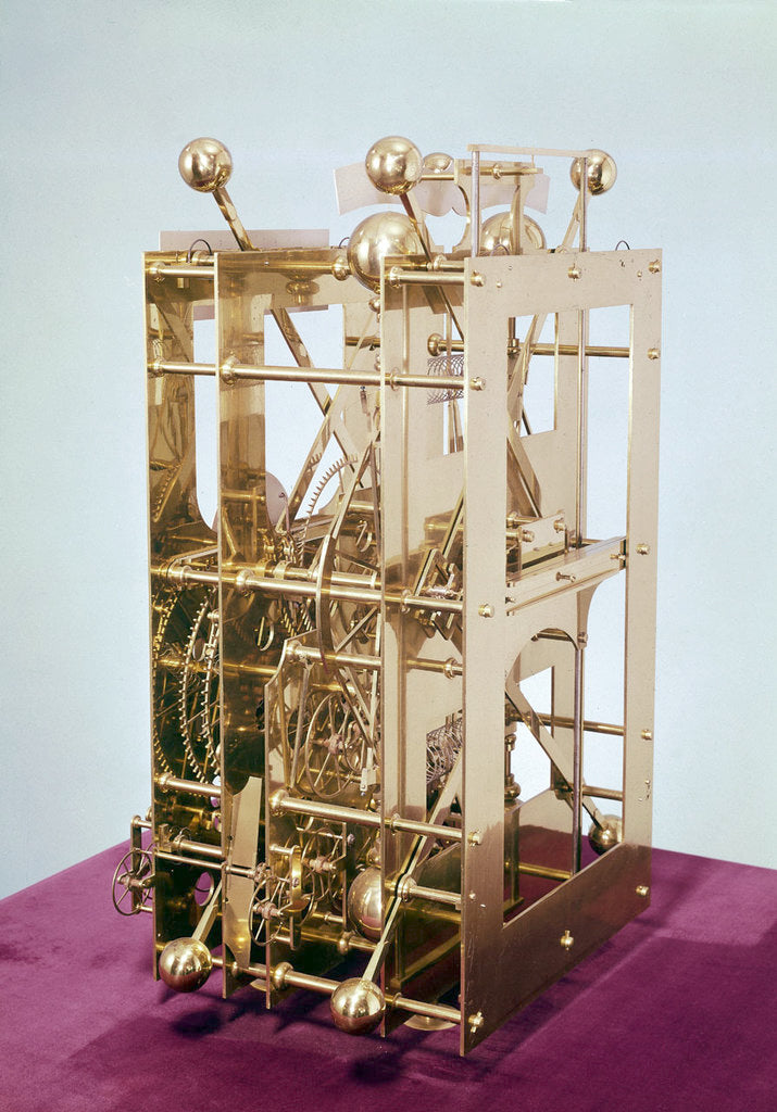 Detail of Marine timekeeper (H2), side by John Harrison