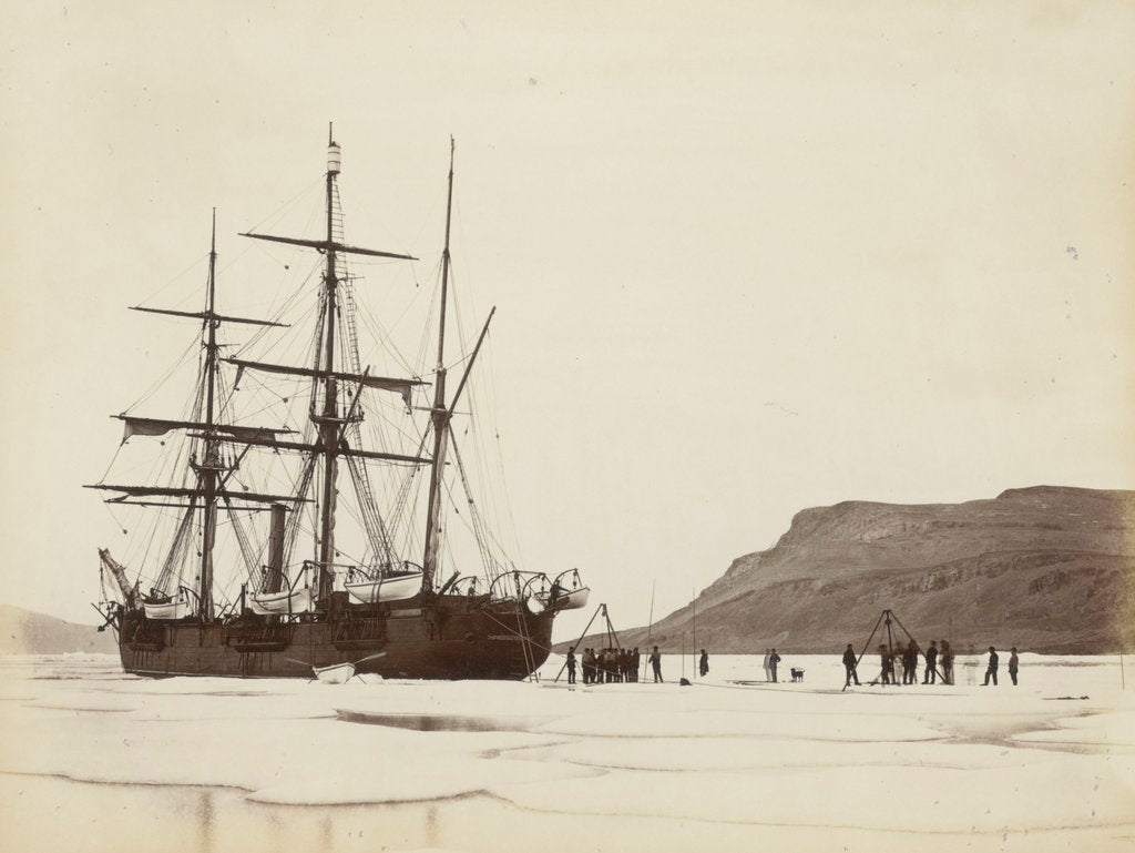 Detail of Alert' cutting into dock, Dobbin Bay, 13 August 1875 by unknown
