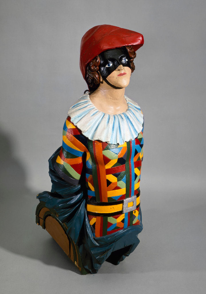 Detail of Figurehead of HMS 'Harlequin' by unknown
