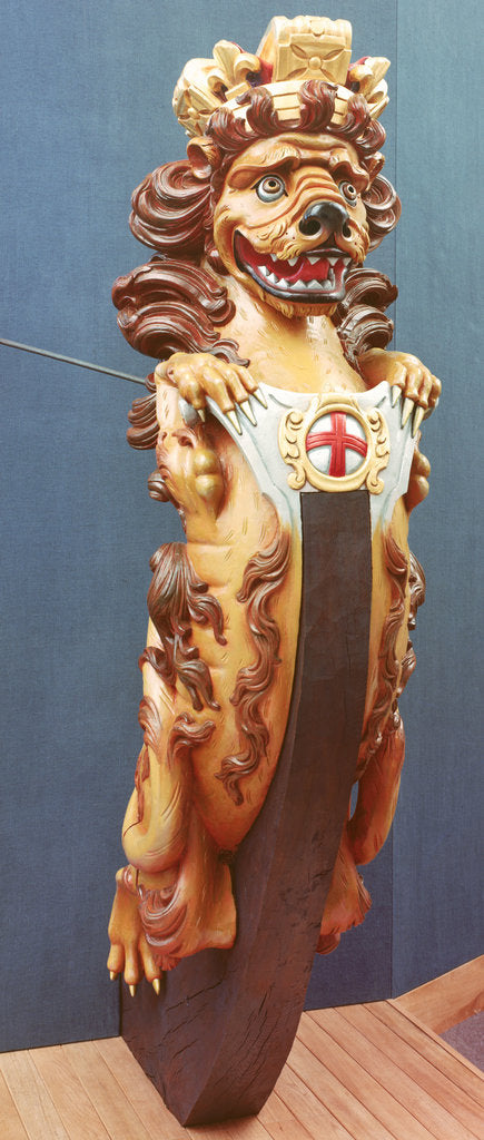 Detail of Lion figurehead by Unknown