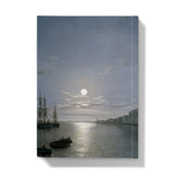 The Thames and Greenwich Hospital by moonlight Hardback Journal