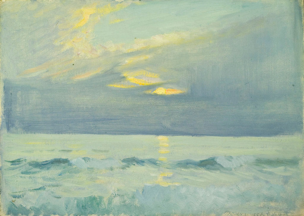 Detail of Seascape from Le Croisic by John Everett