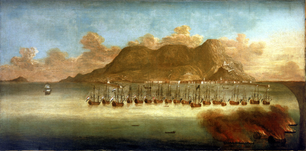 Detail of The Relief of Gibraltar, 30 April 1704 by unknown