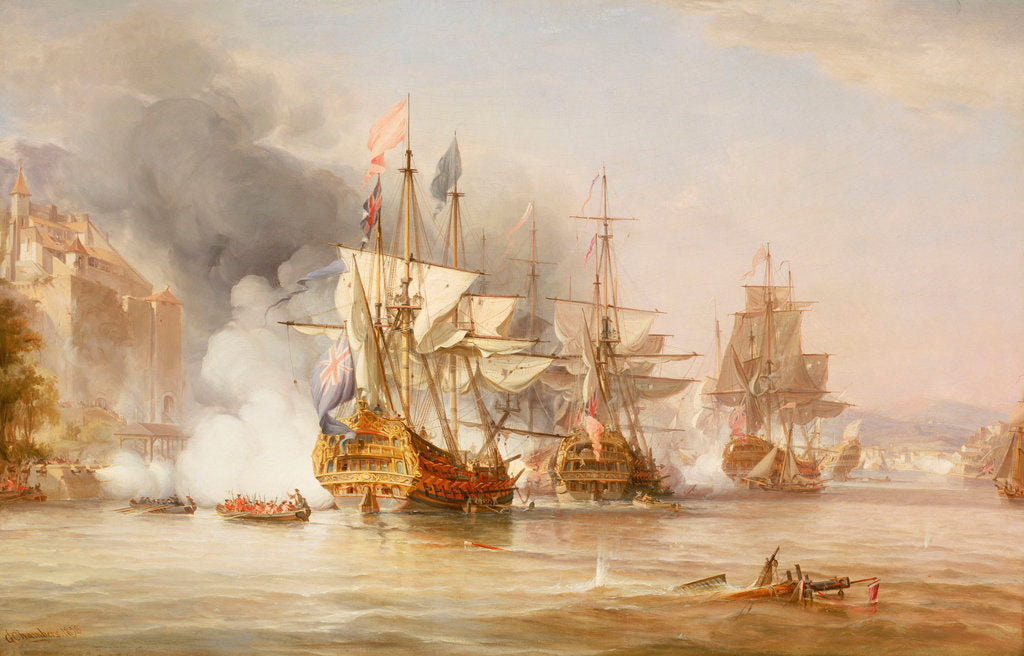 Detail of The capture of Puerto Bello, 21 November 1739 by George Chambers