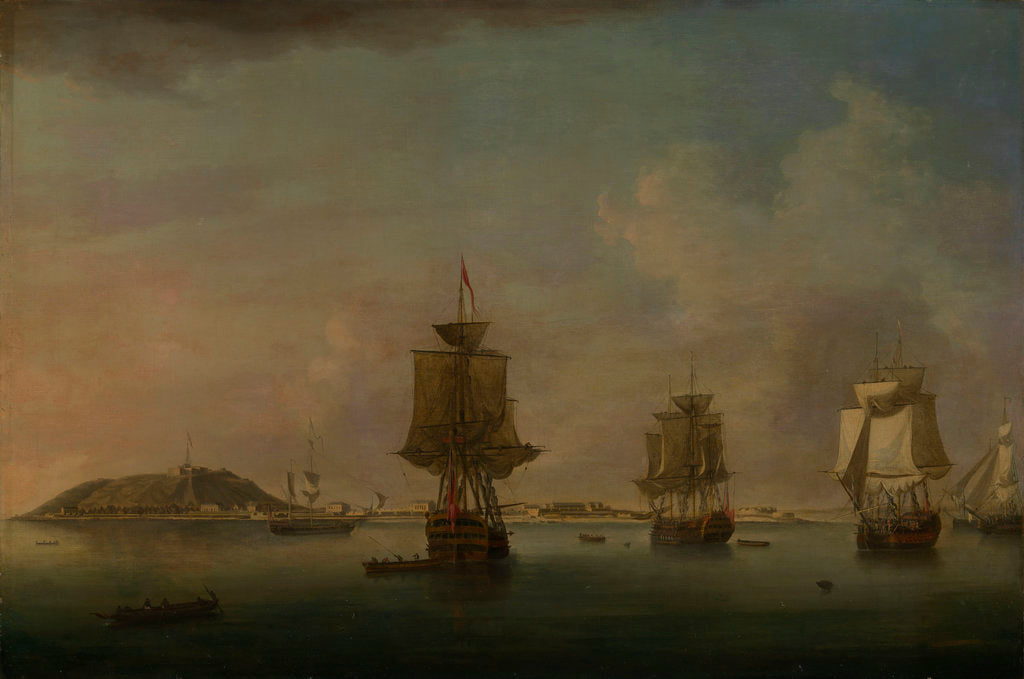 Detail of Attack on Goree, 29 December 1758 by Dominic Serres the Elder