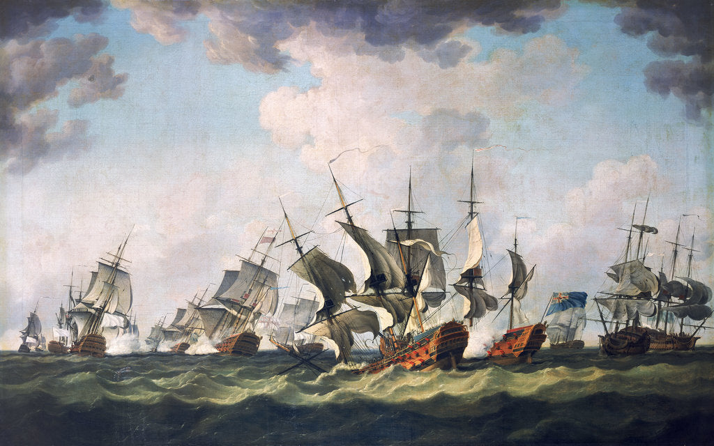 Detail of The Battle of Quiberon Bay, 20 November 1759 by Richard Paton
