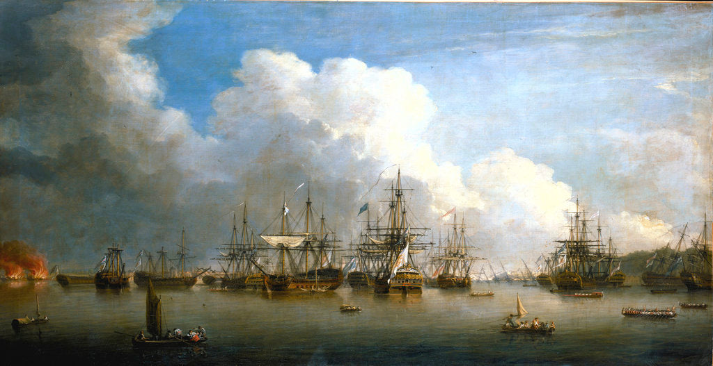 Detail of The captured Spanish fleet at Havana, August-September 1762 by Dominic Serres the Elder