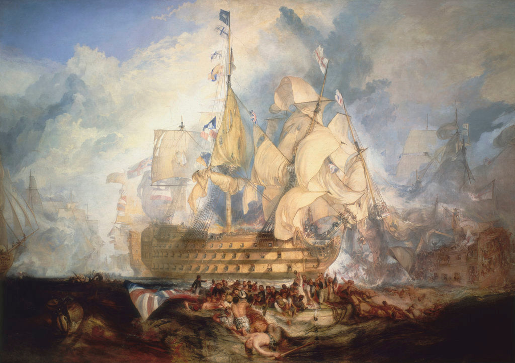 Detail of The Battle of Trafalgar, 21 October 1805 by Joseph Mallord William Turner