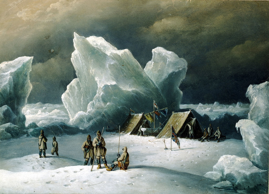 Detail of Captain Markham's most northerly encampment by Richard Brydges Beechey