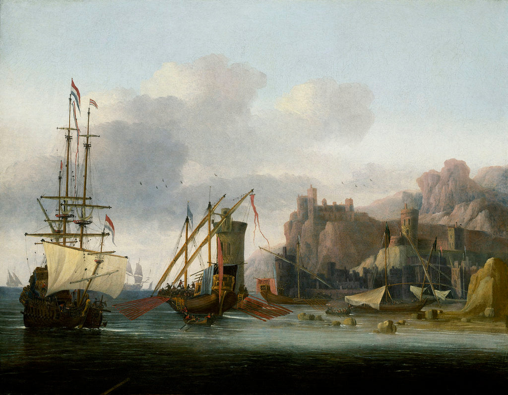 Detail of Shipping in the Bosporus by Jan Jacobsz van der Croos
