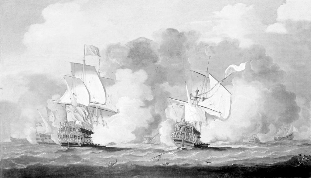 Detail of Action between English and French ships by unknown