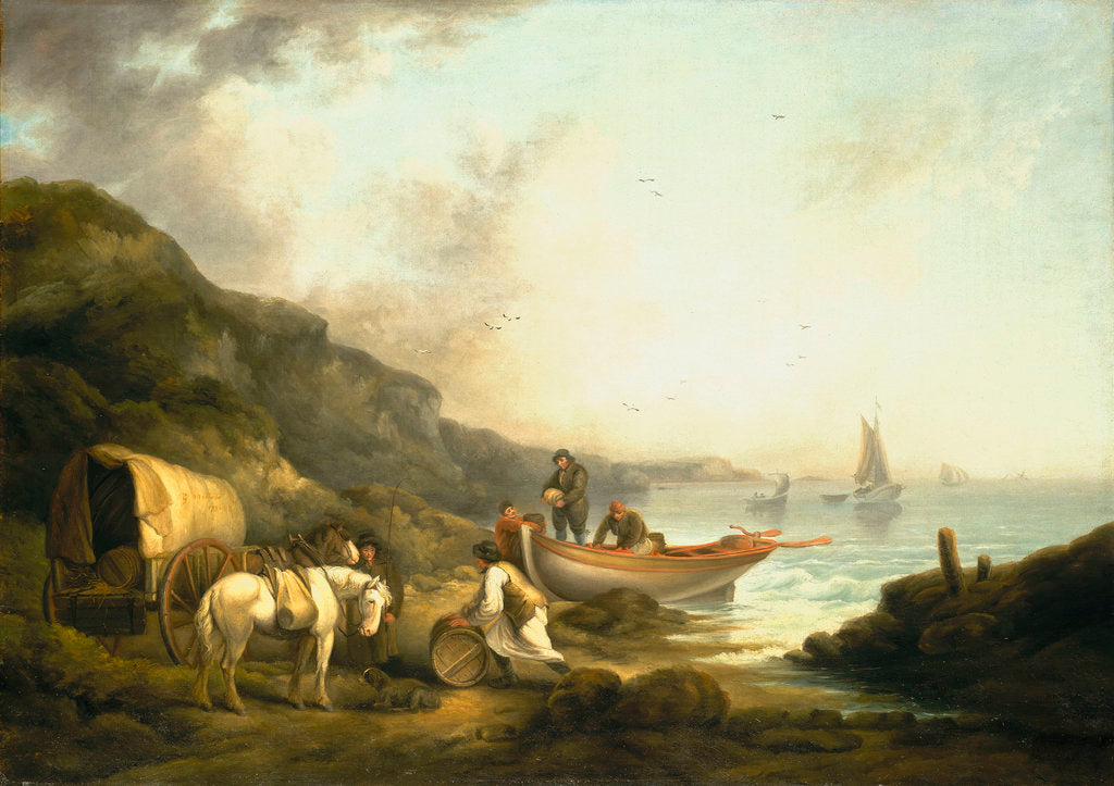 Detail of Smugglers by George Morland