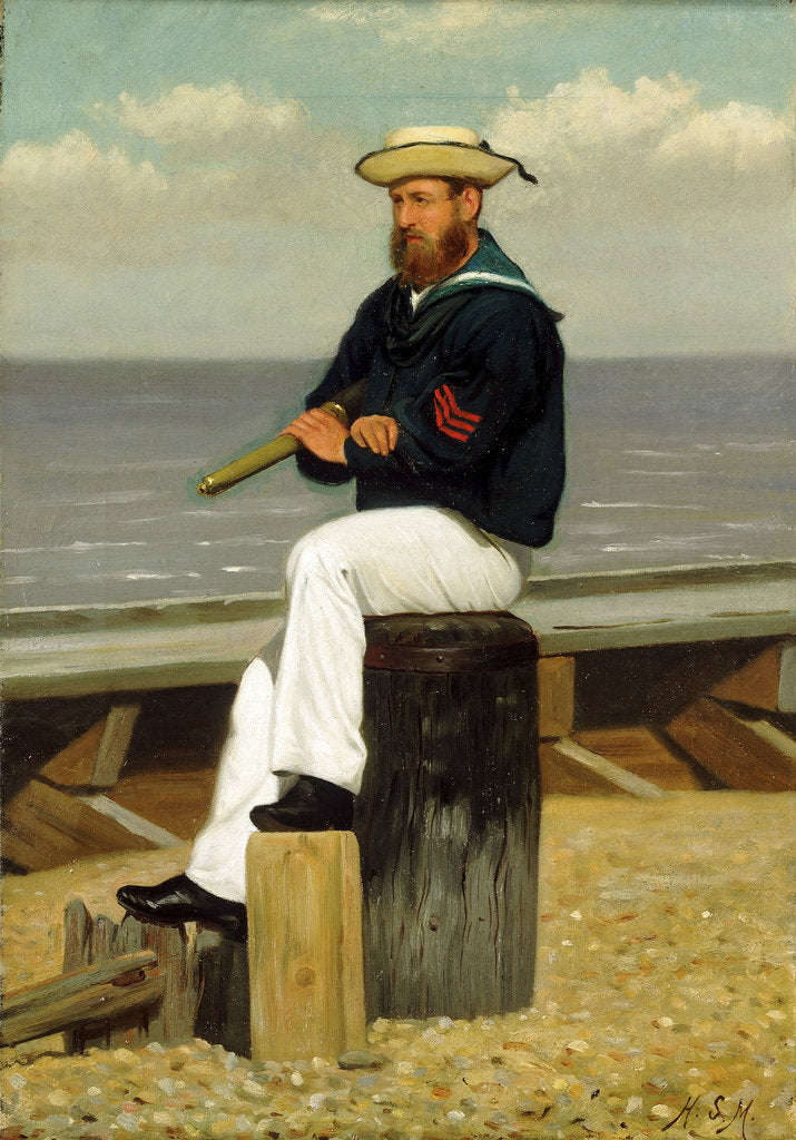 Detail of Sailor on look out by Henry Stacey Marks