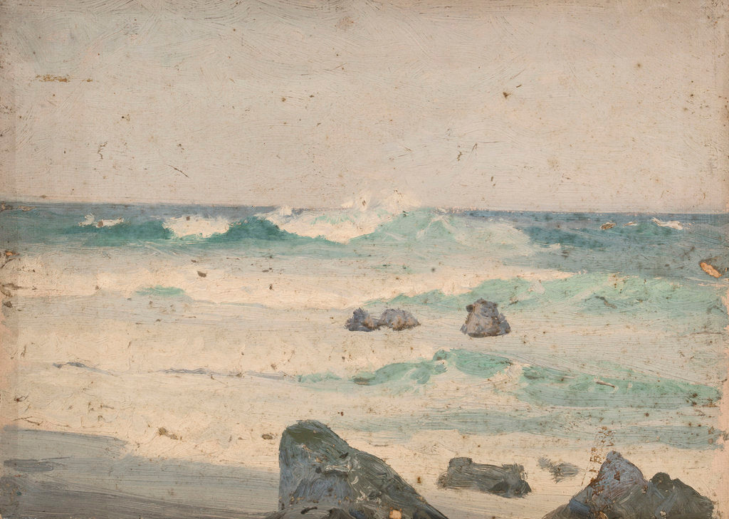 Detail of A coastal scene by John Fraser
