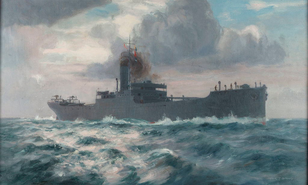 Detail of A standard merchantman at the time of the First World War by Arthur James Wetherall Burgess