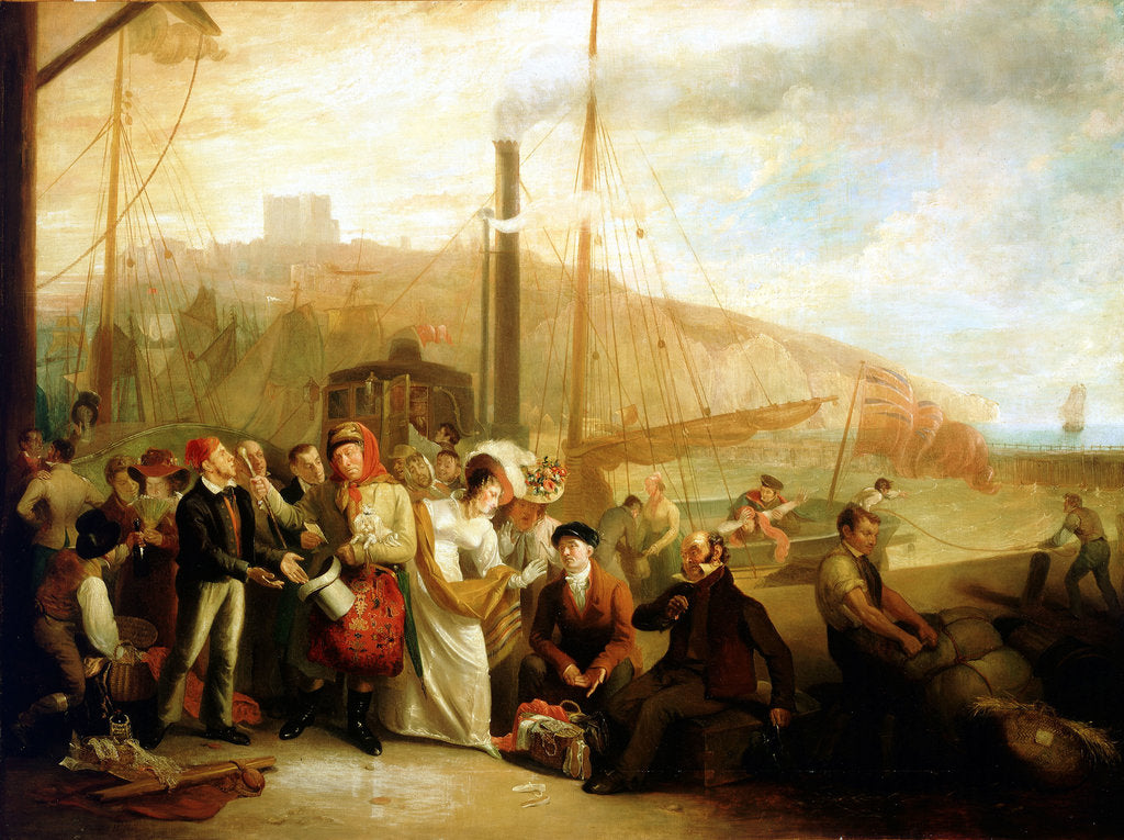 Detail of Landing at Dover from the Steam Packet by Michael William Sharp