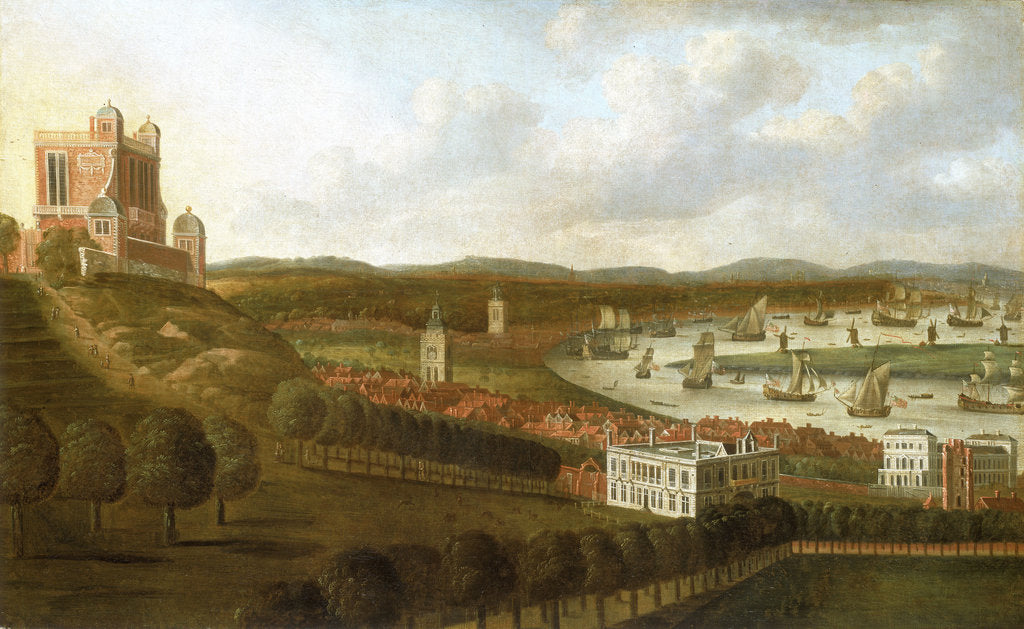 Detail of View from One Tree Hill: The Queen's House and the Royal Observatory, Greenwich by Jan Griffier the Elder