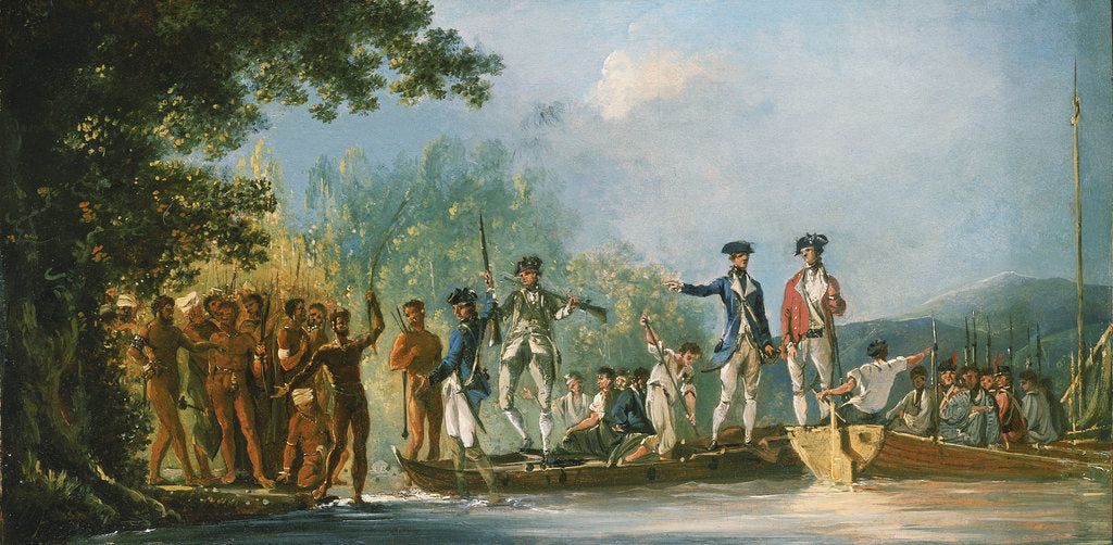 Detail of Landing at Mallicolo, 1774 by William Hodges