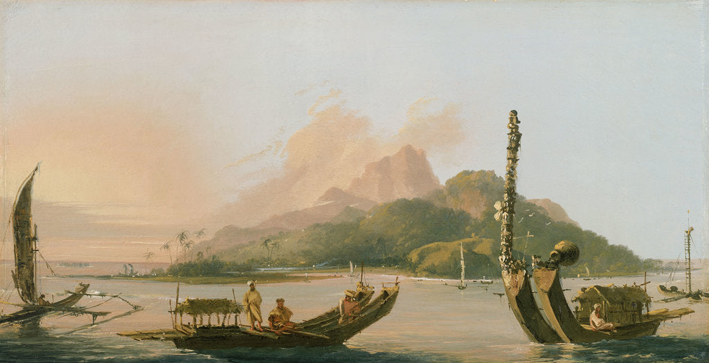 Detail of Tahiti: Bearing south east 1773 by William Hodges