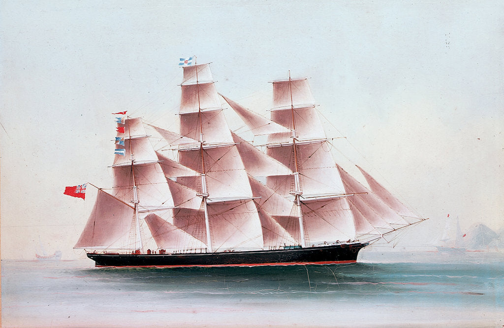 Detail of The 'Fontenaye' in the China seas by Chinese School
