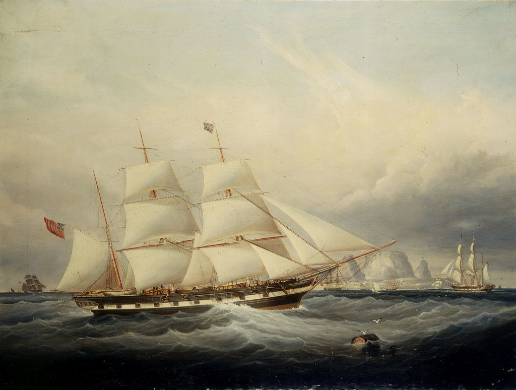 Detail of The barque 'Koh-i-noor' (1852) by John Scott