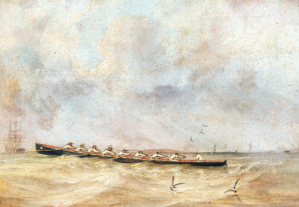 Detail of HMS 'Pique's' gig by John Christian Schetky