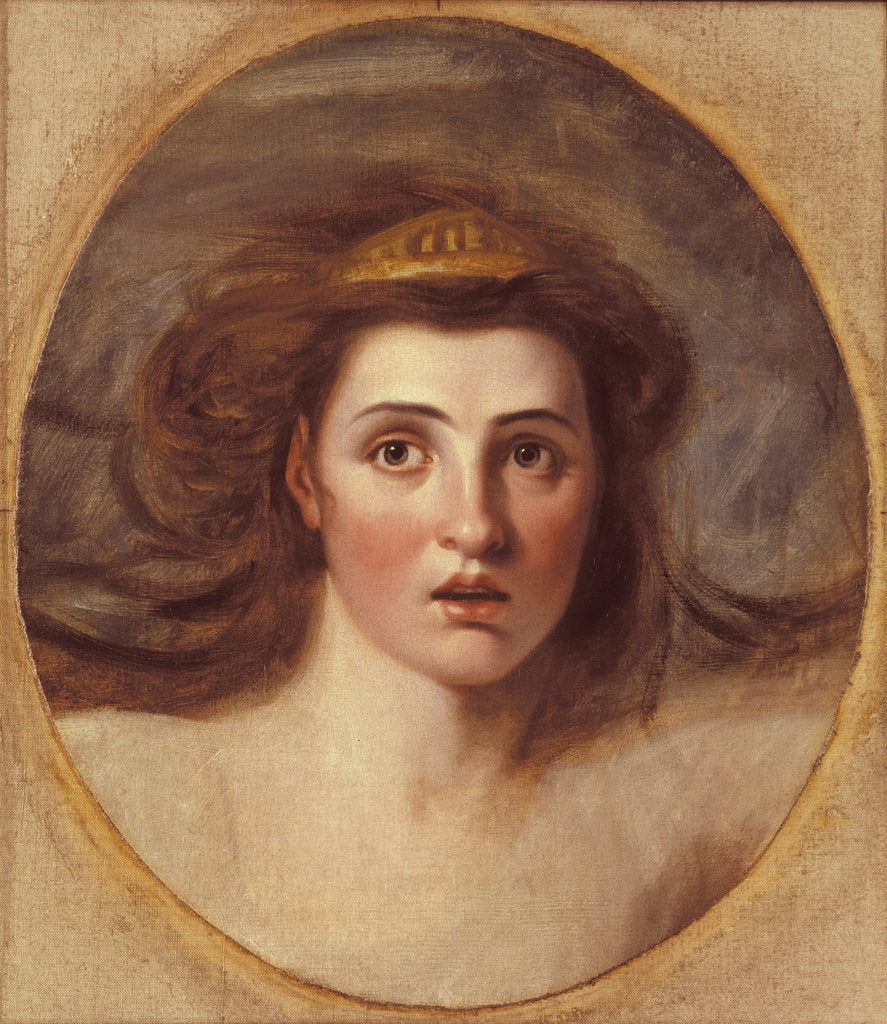 Detail of Lady Emma Hamilton as Cassandra, (1765-1815) by after George Romney