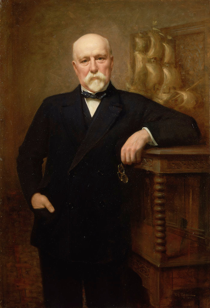 Detail of Sir Walter Runciman (1847-1937) by Reginald Henry Campbell