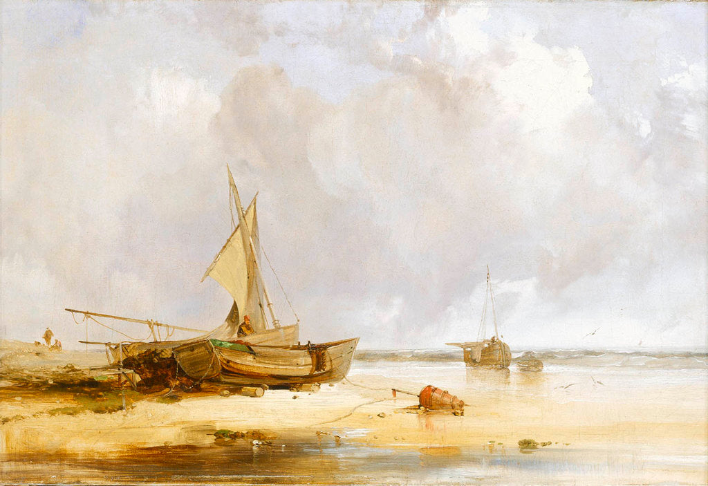 Detail of On the French coast by Henry Bright