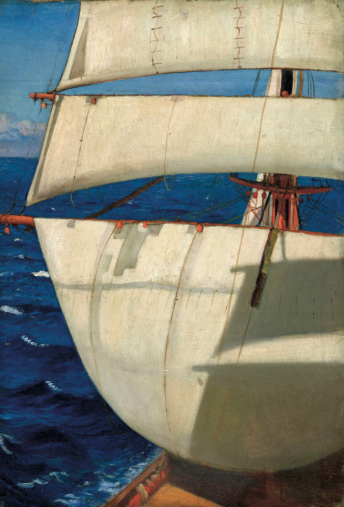 Detail of Mainmast sails by John Everett