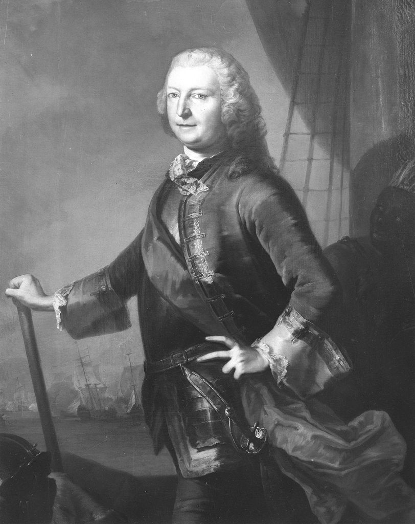 Detail of Lord George Anson (1697-1762) by British School
